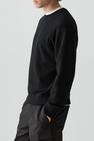 Sweat en viscose, nylon et laine Bilen - Noir