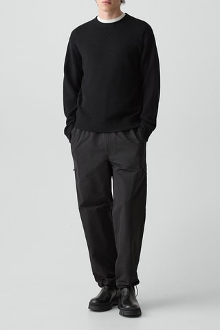 Sweat en viscose, nylon et laine Bilen - Noir