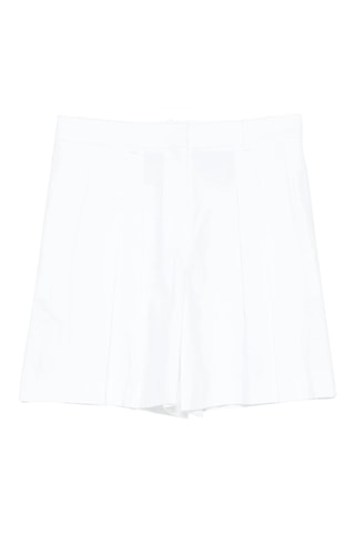 Short relaxed en lin Pleated - Blanc