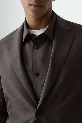 Blazer en laine Clinton - Marron