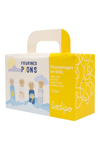 Personnages en bois - 10 pièces - Dès 3 ans