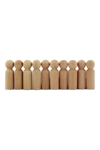 Personnages en bois - 10 pièces - Dès 3 ans