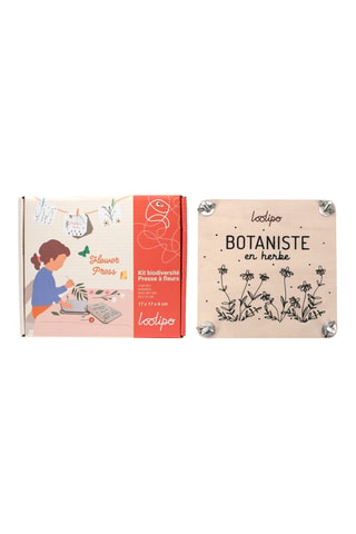 Presse à fleurs et feuilles en bois - 19 pièces - Dès 5 ans