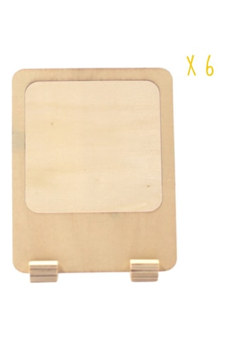 6 cadres photo en bois - 15 x 12 cm