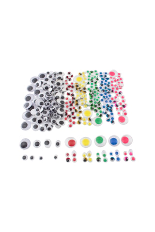 Yeux mobiles adhésifs - Maxi boîte - 500 pièces