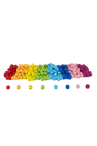Perles en bois - Alphabet - 500 pièces - Dès 3 ans