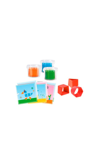 3 pots de pâte à modeler et 3 emportes-pièces - De 1 à 4 ans