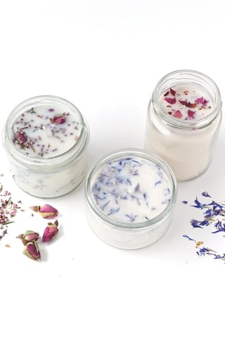 Kit DIY bougies fleuries 7 pièces - Dès 14 ans