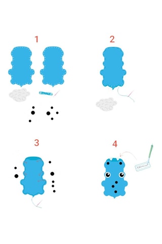 Kit à coudre - 3 pièces - Dès 5 ans