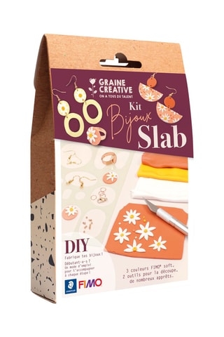 Kit bijoux Slab Fleuris Fimo Dès 8 ans