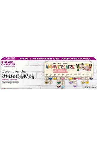 Calendrier des anniversaires en bois - Dès 6 ans
