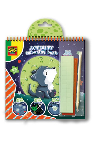 Cahier d'activités de coloriage phosphorescent 3-en-1 - 103 pièces - Dès 3 ans