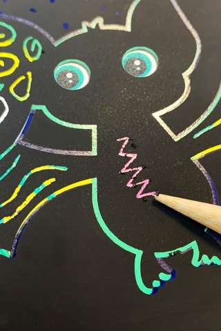 Cahier d'activités de coloriage phosphorescent 3-en-1 - 103 pièces - Dès 3 ans