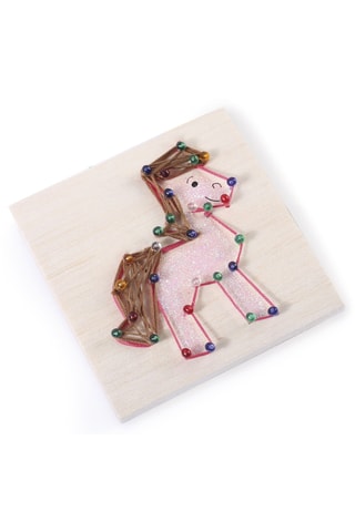 String Art Junior en bois - Thème Nature - 109 pièces - Dès 6 ans