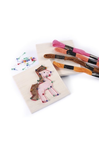 String Art Junior en bois - Thème Nature - 109 pièces - Dès 6 ans