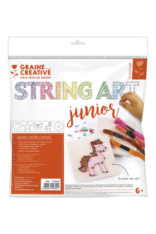 String Art Junior en bois - Thème Nature - 109 pièces - Dès 6 ans