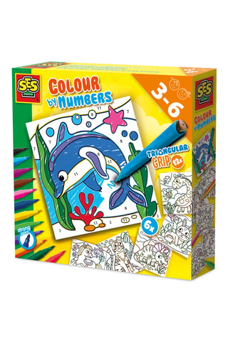 Coloriage par numéros avec crayons feutre - 18 feutres - Dès 3 ans