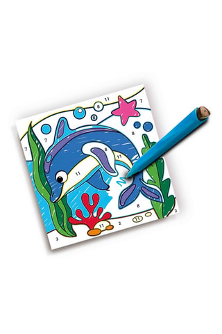 Coloriage par numéros avec crayons feutre - 18 feutres - Dès 3 ans