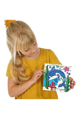 Coloriage par numéros avec crayons feutre - 18 feutres - Dès 3 ans