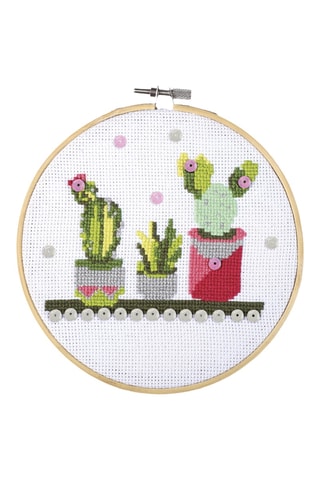 Kit de broderie cactus - 12 pièces - Dès 14 ans