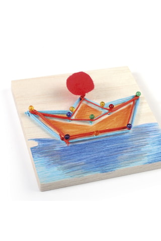 String Art Junior en bois - Thème Mer - 109 pièces - Dès 6 ans
