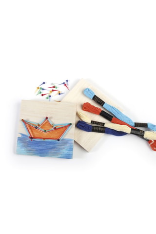 String Art Junior en bois - Thème Mer - 109 pièces - Dès 6 ans