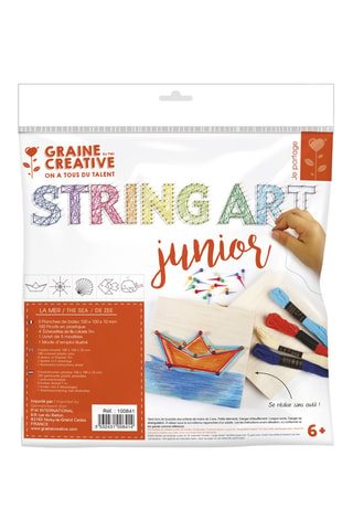 String Art Junior en bois - Thème Mer - 109 pièces - Dès 6 ans
