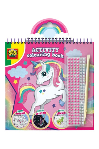 Cahier d'activités de coloriage à paillettes 3-en-1 - 103 pièces - Dès 3 ans