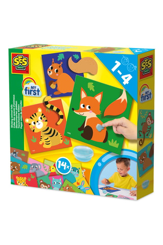 Jeu de loisirs créatifs Coller des queues d'animaux - 29 pièces - Dès 1 an