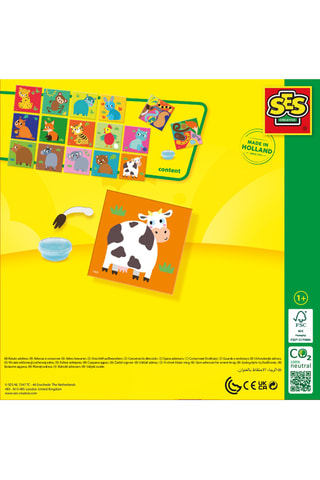 Jeu de loisirs créatifs Coller des queues d'animaux - 29 pièces - Dès 1 an