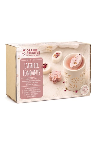 Kit bougie parfumée fleurie - Thé rose - 7 pièces - Dès 14 ans