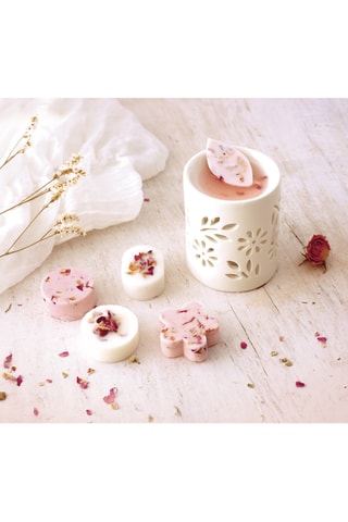 Kit bougie parfumée fleurie - Thé rose - 7 pièces - Dès 14 ans