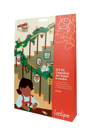 Kit à coudre calendrier de l'Avent Merry Littles Makers - 54 pièces - Dès 4 ans