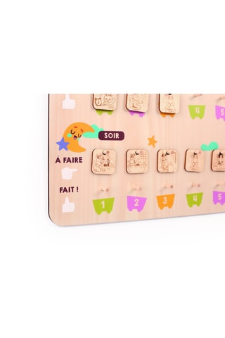 Tableau des routines en bois - 23 pièces - Dès 3 ans