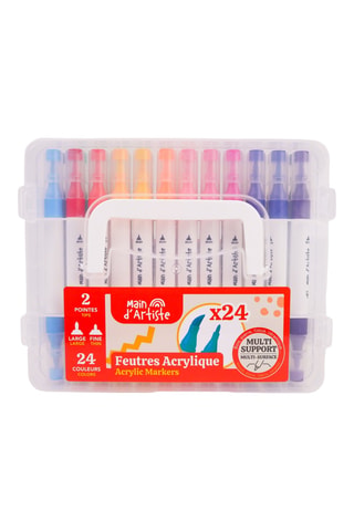 24 feutres acryliques