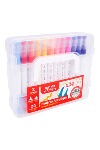 24 feutres acryliques