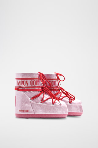 Boots Icon Low Glitter - Roze