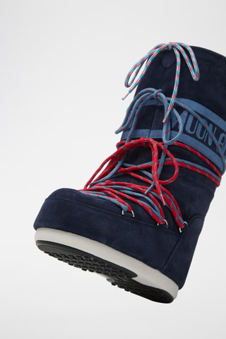 Boots en cuir suédé Icon  Laces - Bleu