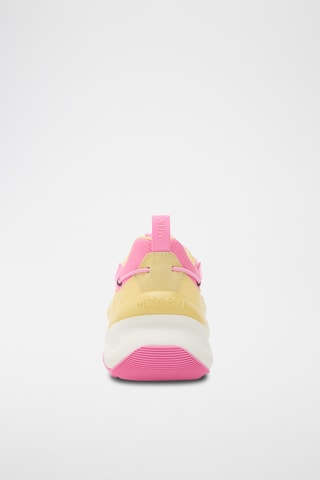 Platform Suède Sneakers Moon247 Xlace - Geel