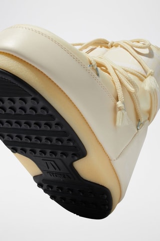 Nylon Enkellaarzen Icon Low - Beige en goudkleurig - Beige