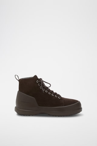 Suède Boots Mezzaluna Lace Up Mid - Bruin