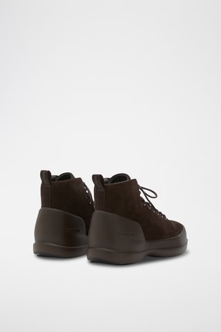 Suède Boots Mezzaluna Lace Up Mid - Bruin