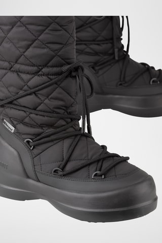 Boots Mezzaluna Quilted High Boot Wp - Noir