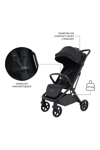 Poussette Nubi 3 - Noir - Jusqu'à 22 kg - Noir