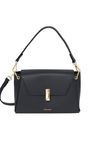 Bolso de piel Kacy - Negro