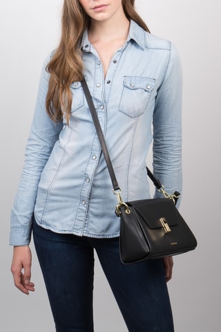 Bolso de piel Kacy - Negro