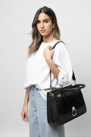 Bolso de piel Manao - Negro