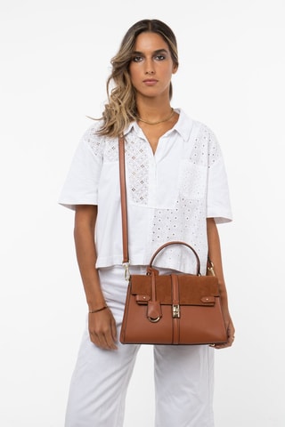 Bolso de piel Metropolis - Camel