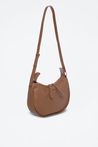 Bolso de piel de serraje Sohan - Marrón