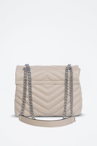 Bandolera de piel Leonn - Beige